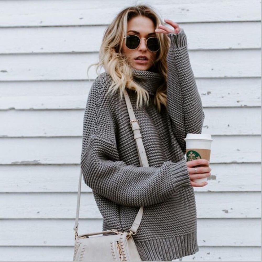 Chunky Knit Turtleneck Sweater - Picture 2 of 5